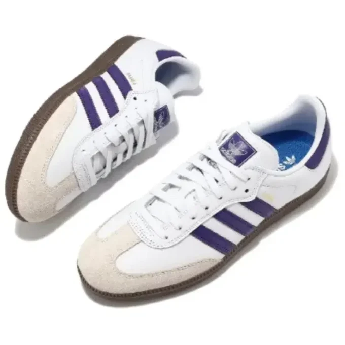 Adidas Samba Adv „Cloud White Collegiate Purple Gold Metallic“