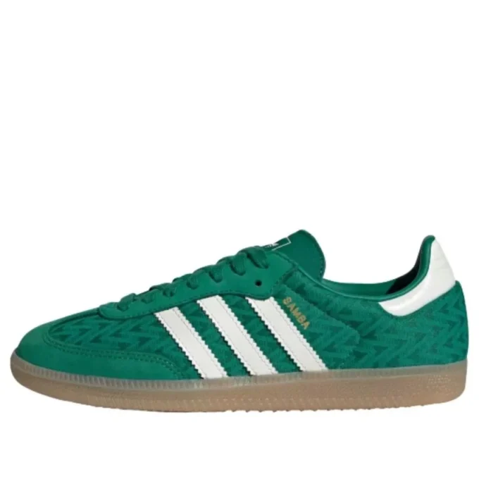 Adidas Samba „Bold Green off White Gold Metallic“
